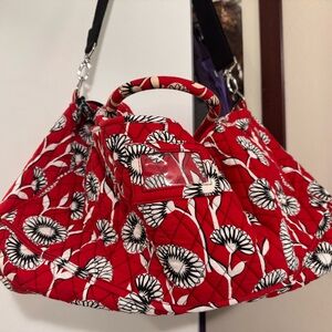 Vera Bradley Red Floral Deco Daisy Women's Bag